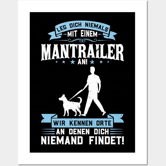 Search Dog Found Dog Tracking Dog Mantrailer Wall Art by Peco-Designs